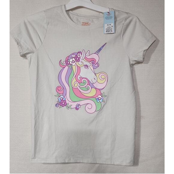 Cat & Jack Other - Unicorn girls short sleeve shirt XL 14 by Cat & Jack